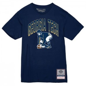Tops Mitchell & Ness Halftime Tee Georgia Tech Mujer | 3951QWUFJ
