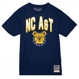 Tops Mitchell & Ness Halftime Tee North Carolina A&T University Mujer | 0976MYDPG