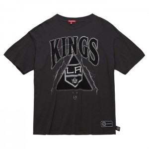 Tops Mitchell & Ness Logo Boyfriend Tee Los Angeles Kings Mujer | 3861QIKHG