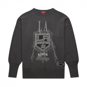 Tops Mitchell & Ness Logo Ligeros Crew 4.0 Los Angeles Kings Mujer | 2041JPUAW
