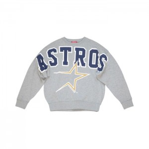 Tops Mitchell & Ness Logo Ligeros Fleece Houston Astros Mujer | 6532PXQGE