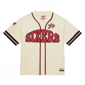 Tops Mitchell & Ness M&N x Melody Ehsani Baseball Philadelphia 76ers Mujer | 8279QDMGI
