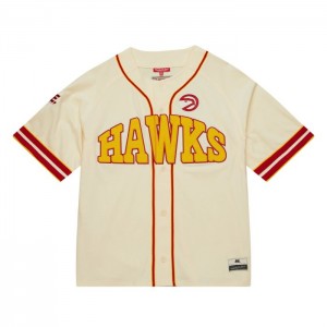 Tops Mitchell & Ness M&N x Melody Ehsani Baseball Atlanta Hawks Mujer | 0218ZTGQC