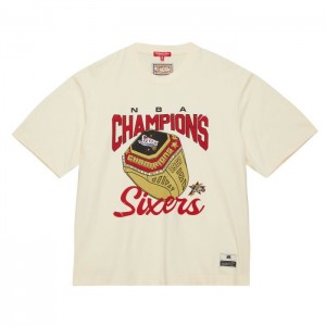 Tops Mitchell & Ness M&N x Melody Ehsani SS Tee Philadelphia 76ers Mujer | 0678NCGZA