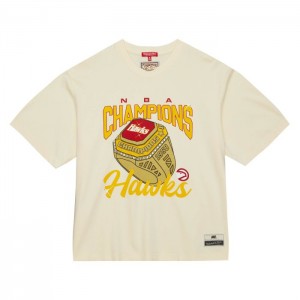 Tops Mitchell & Ness M&N x Melody Ehsani SS Tee Atlanta Hawks Mujer | 7845DUSAK