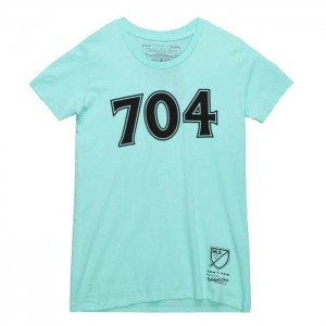 Tops Mitchell & Ness Minted Area Code Tee Charlotte FC Mujer | 6234UNHIY