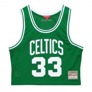 Tops Mitchell & Ness N&N Crop Tank Boston Celtics 1985 Larry Bird Mujer | 1607BPCXR