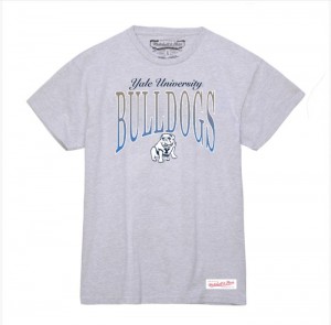 Tops Mitchell & Ness Script Arc Tee Yale University Mujer | 0962TESQL
