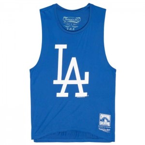 Tops Mitchell & Ness Tonal Logo Story Tank Los Angeles Dodgers Mujer | 9785PVNJK