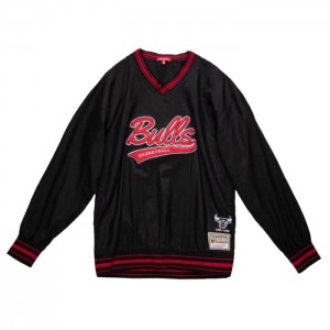 Tops Mitchell & Ness V-Neck Pullover Chicago Bulls Mujer | 3148WUYHS